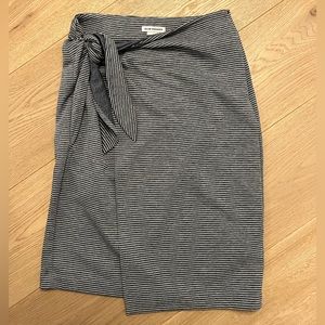 Club Monaco Blue & White Striped Skirt